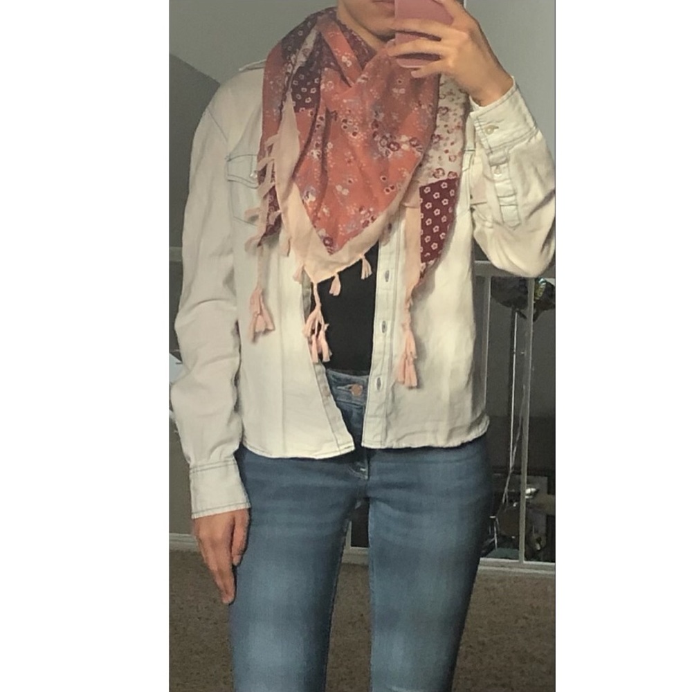 Pink Multi-Colored Scarf